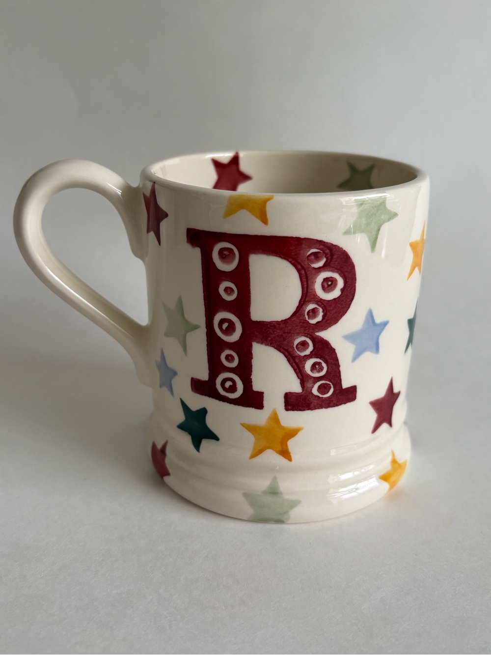Emma Bridgewater Polka Stars Alphabet R Mug